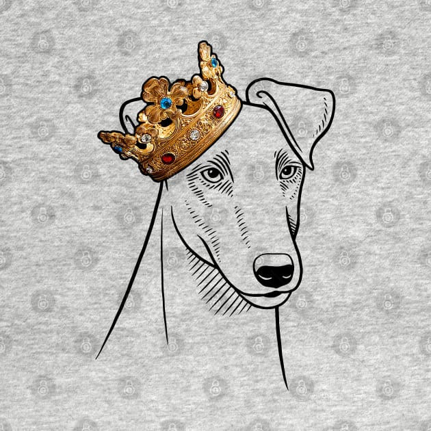 Smooth Fox Terrier Dog King Queen Wearing Crown by millersye